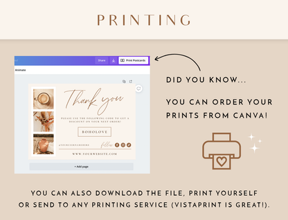 Photographer Thank You Card Template