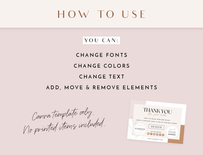 Minimal Neutral Thank You Card Template