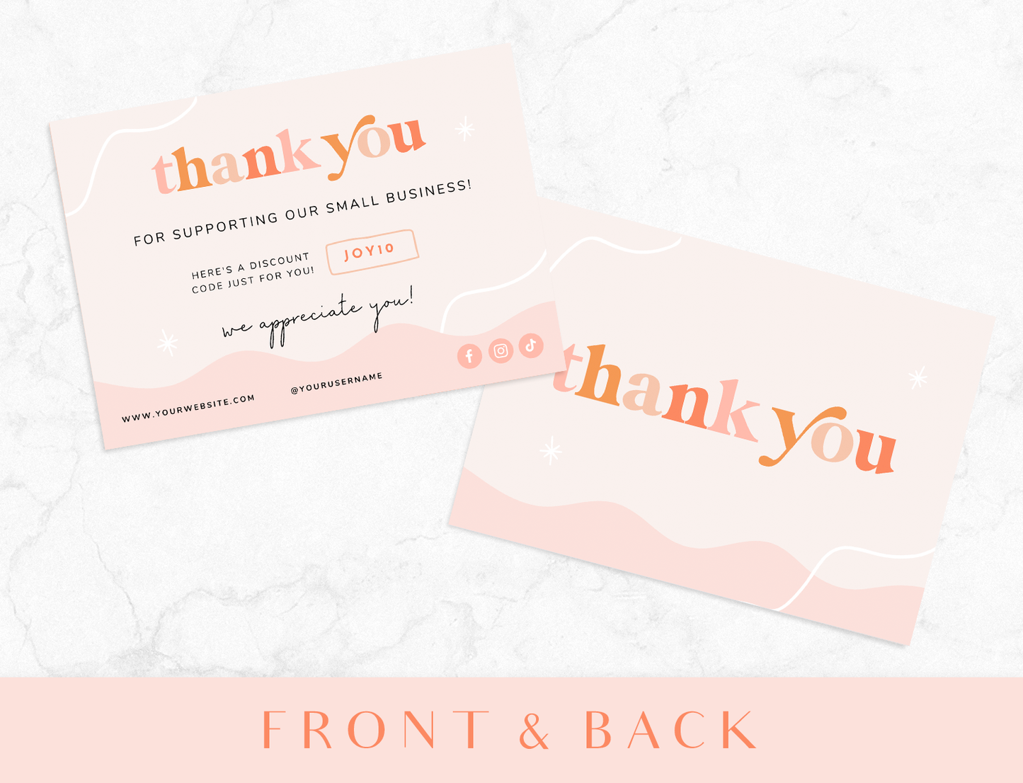 Studio Joy Thank You Card Template