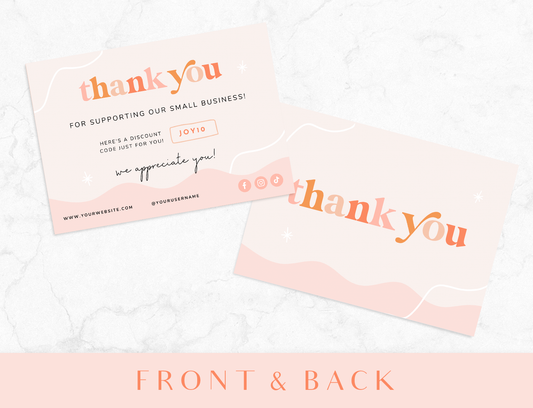 Studio Joy Thank You Card Template