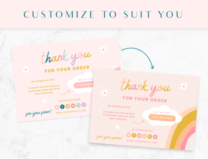 Shine Sista Thank You Card Template